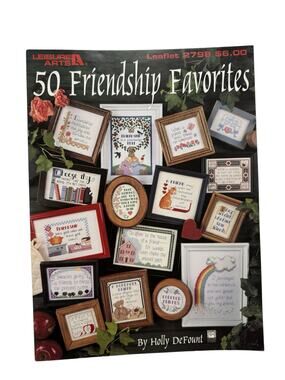 Vintage 50 Friendship Favorites Cross Stitch Designs 2798 Love Rainbow Cats Home
